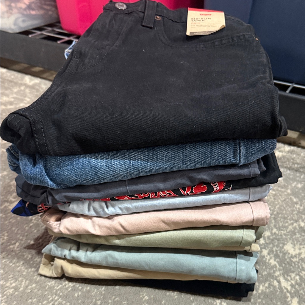 Stack Of Assorted Pants (11)